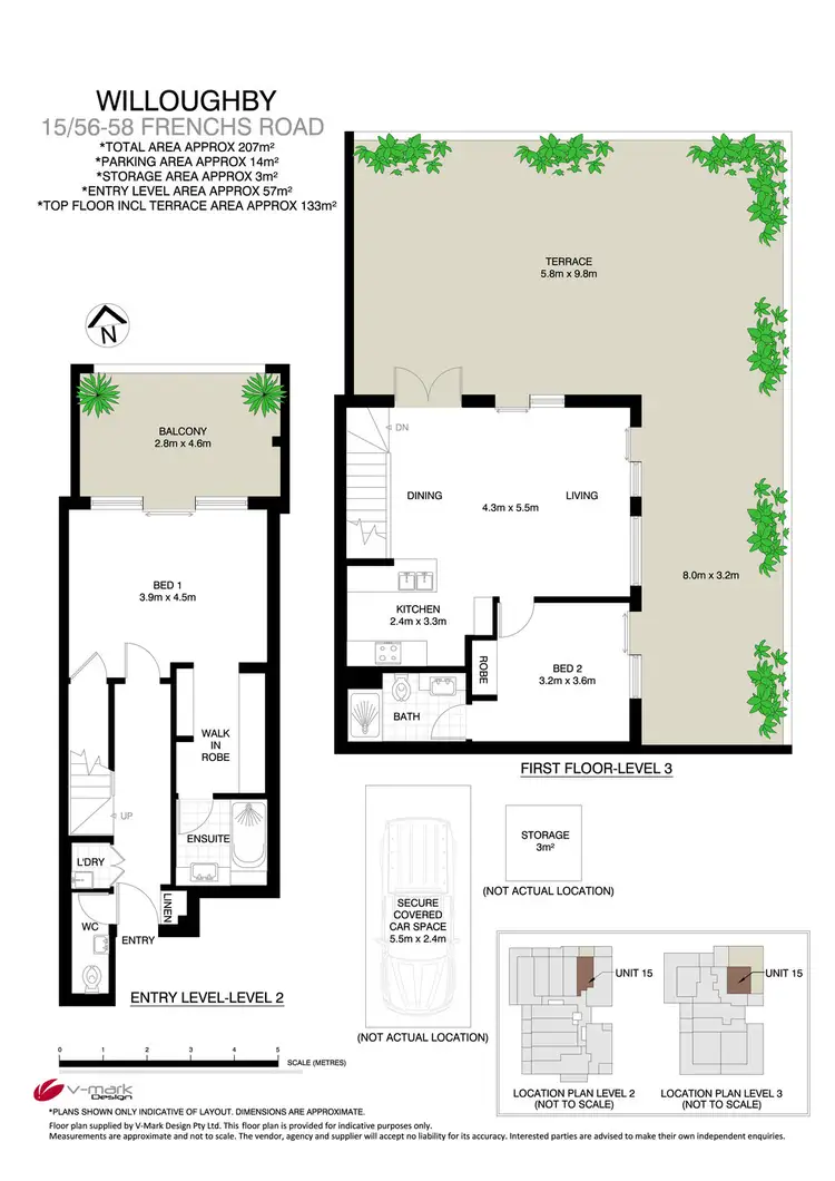 Floorplan of Homely apartment listing, 15/56-58 Frenchs Road, Willoughby NSW 2068