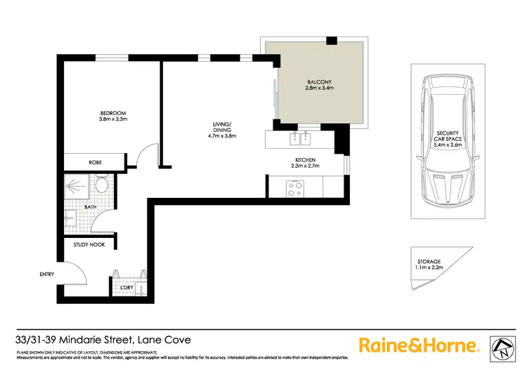 Floorplan of Homely apartment listing, 33/31-39 Mindarie Street, Lane Cove NSW 2066