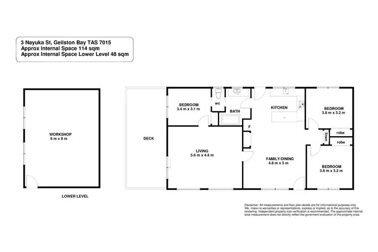 Floorplan of Homely house listing, 3 Nayuka Street, Geilston Bay TAS 7015