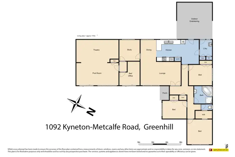 Floorplan of Homely house listing, 1092 Kyneton/Metcalfe Road, Greenhill VIC 3444