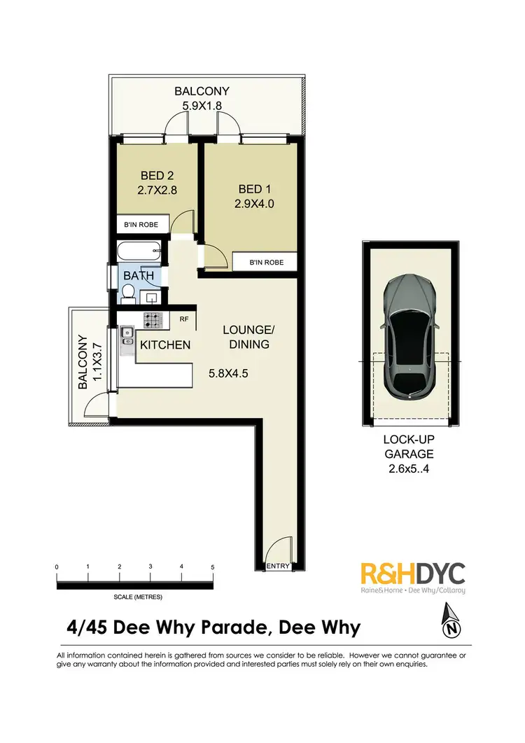 Floorplan of Homely unit listing, 4/45 Dee Why Parade, Dee Why NSW 2099