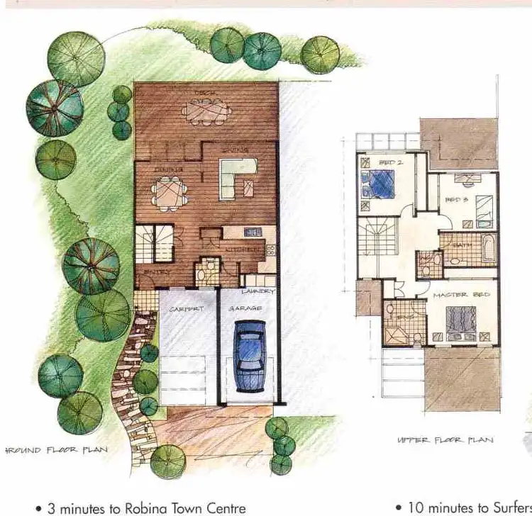 Floorplan of Homely townhouse listing, 22/62 Franklin Drive, Mudgeeraba QLD 4213