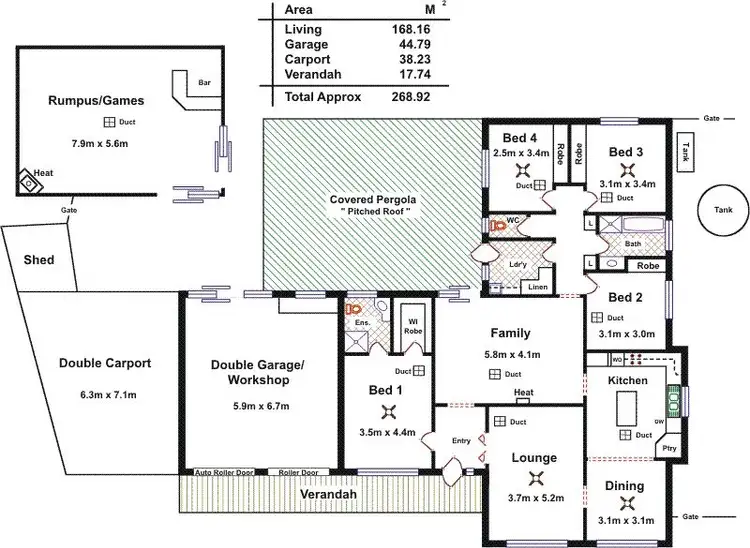 Floorplan of Homely house listing, 15 Bright Terrace, Gawler East SA 5118