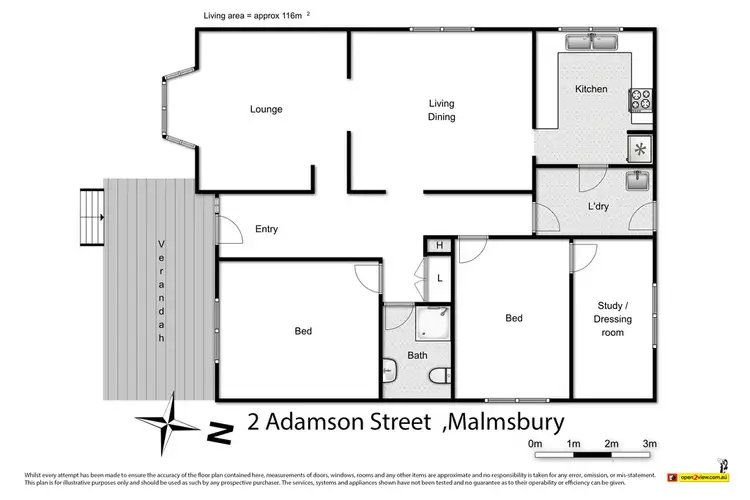 Floorplan of Homely house listing, 2 Adamson Street, Malmsbury VIC 3446