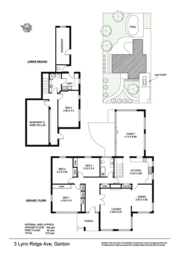 Floorplan of Homely house listing, 3 Lynn Ridge Ave, Gordon NSW 2072