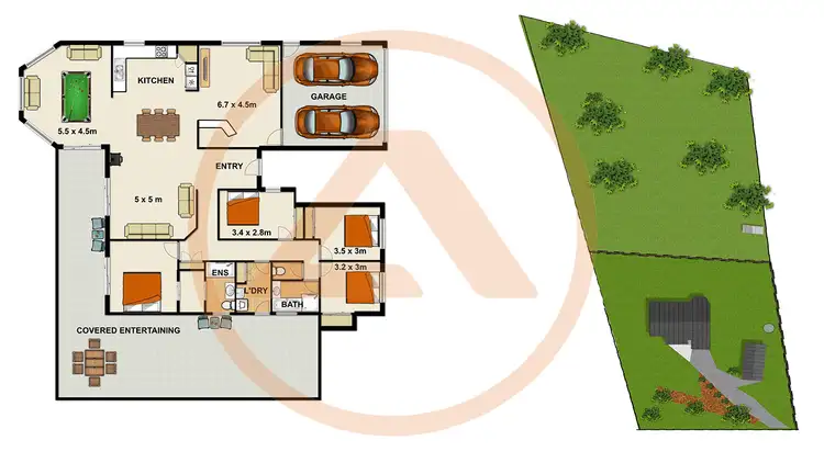 Floorplan of Homely house listing, 51-55 Falconer Road, Woodhill QLD 4285