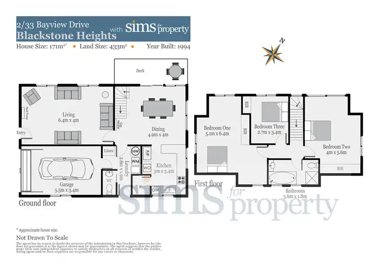 Floorplan of Homely house listing, 2/33 Bayview Drive, Blackstone Heights TAS 7250