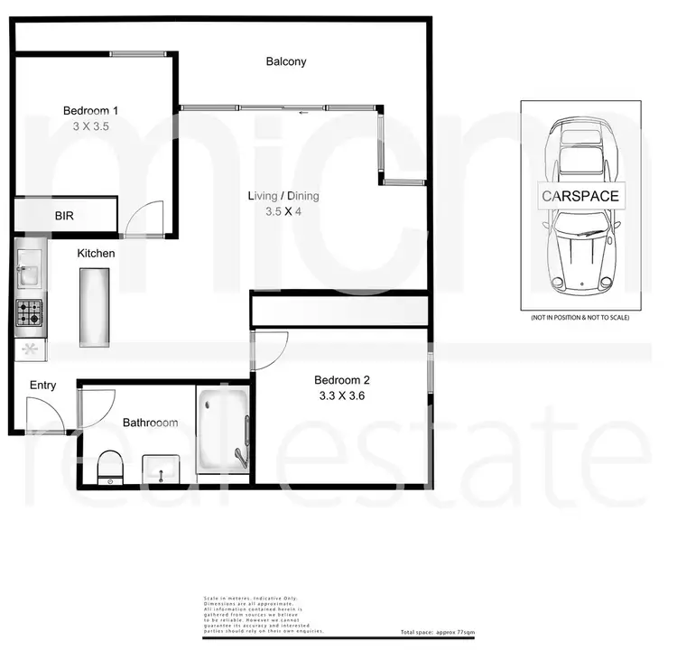Floorplan of Homely apartment listing, 3710/200 Spencer Street, Melbourne VIC 3000