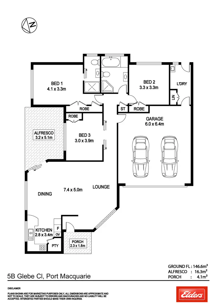 Floorplan of Homely villa listing, 5B Glebe Close, Port Macquarie NSW 2444