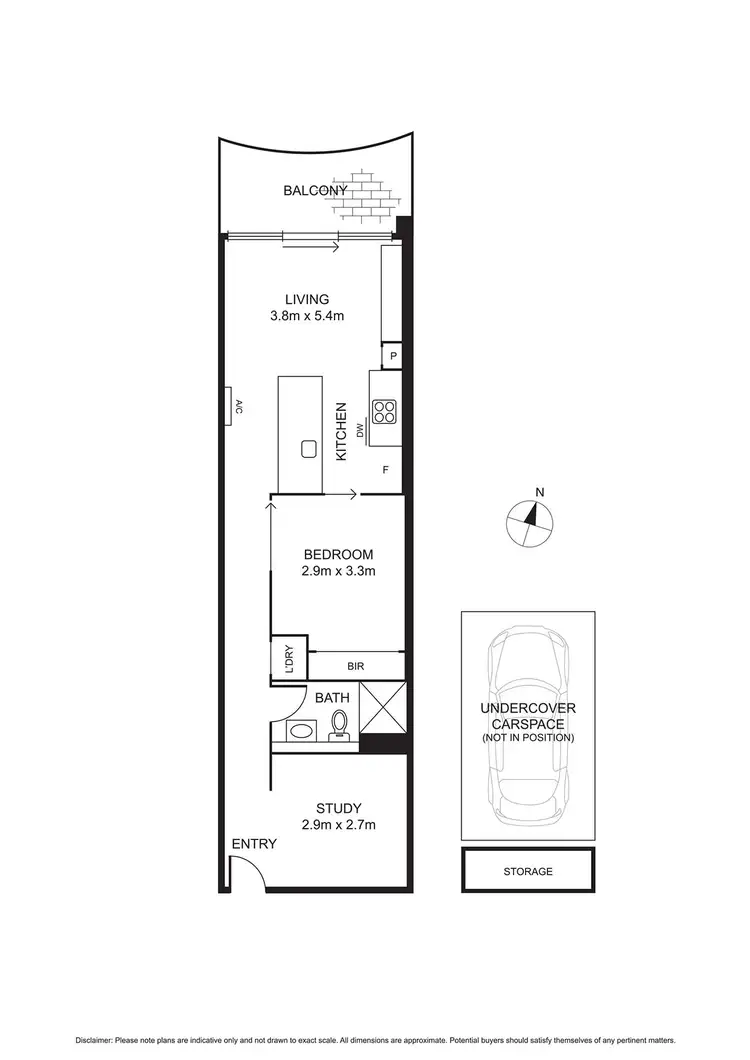 Floorplan of Homely apartment listing, 601/97 Palmerston Crescent, South Melbourne VIC 3205
