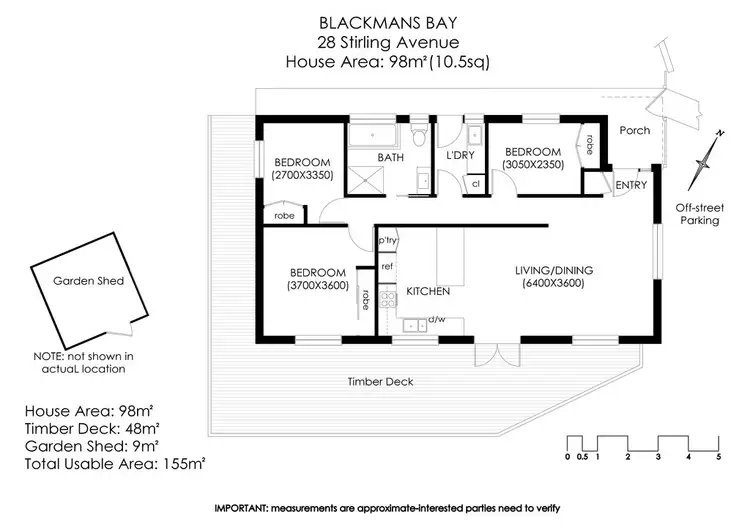 Floorplan of Homely house listing, 28 Stirling Avenue, Blackmans Bay TAS 7052