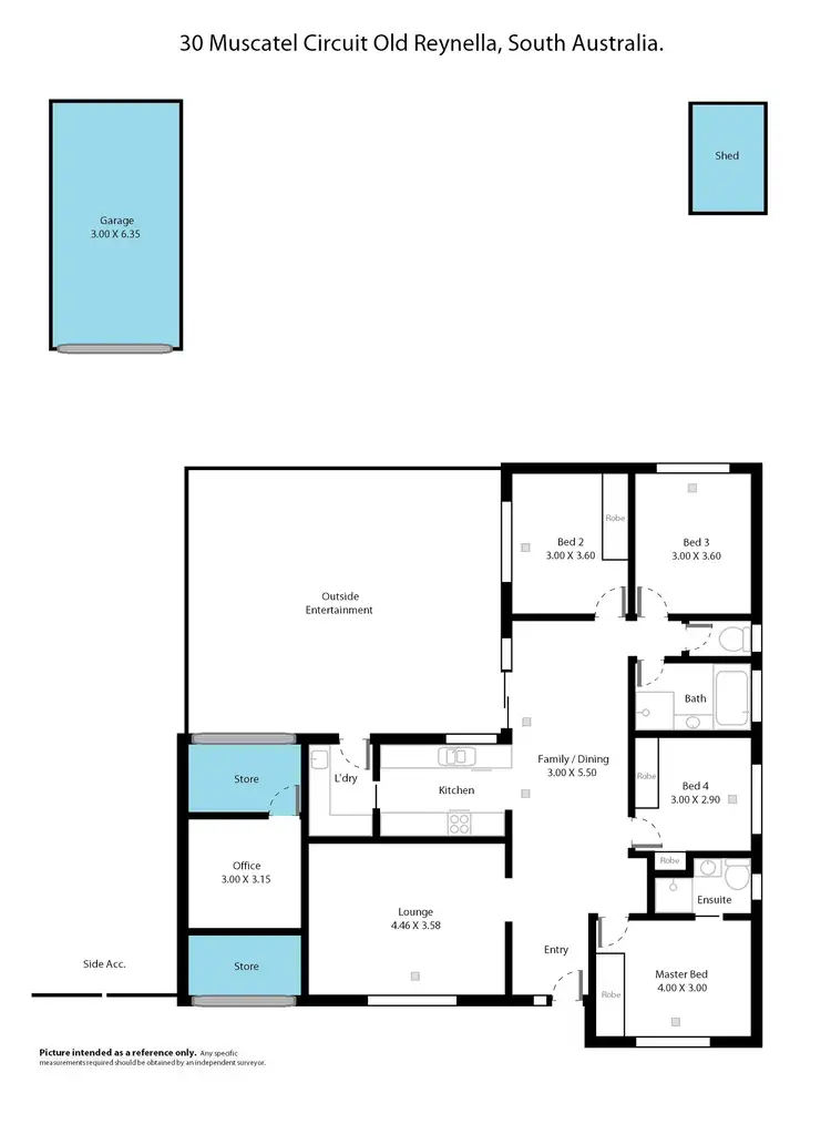 Floorplan of Homely house listing, 30 Muscatel Circuit, Old Reynella SA 5161