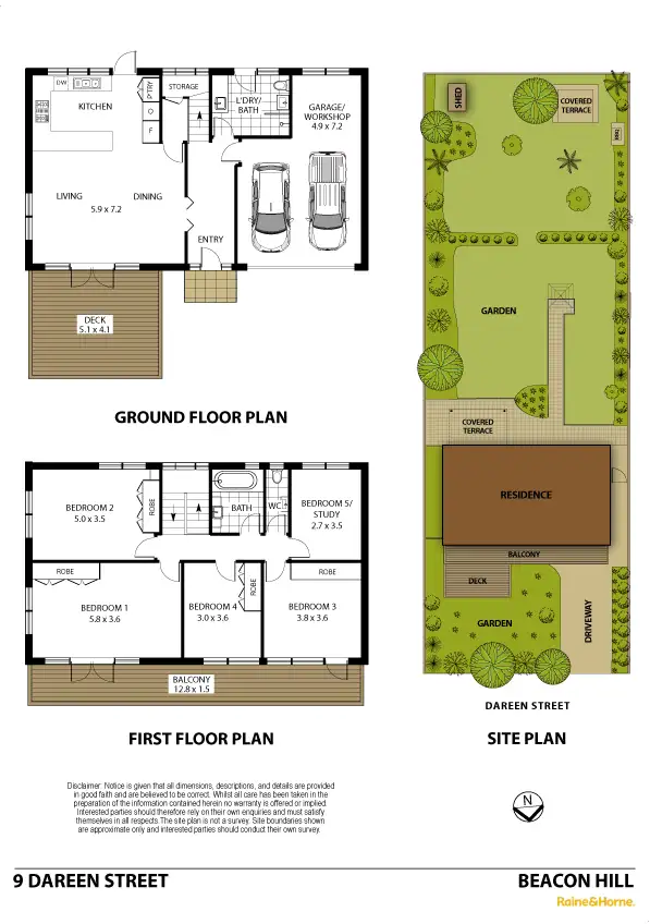 Floorplan of Homely house listing, 9 Dareen Street, Beacon Hill NSW 2100