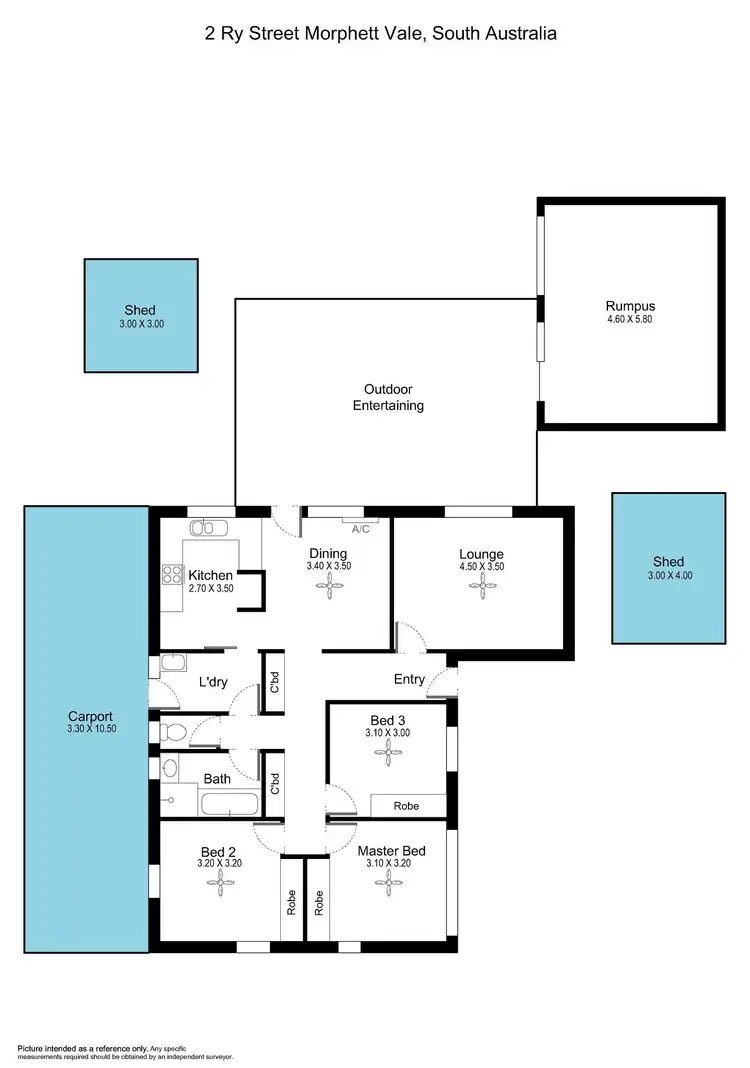 Floorplan of Homely house listing, 2 Ry Court, Morphett Vale SA 5162