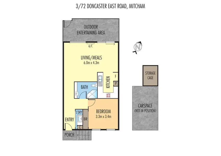 Floorplan of Homely unit listing, 3/72 Doncaster East Rd, Mitcham VIC 3132