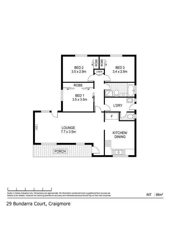 Floorplan of Homely house listing, 29 Bundarra court, Craigmore SA 5114