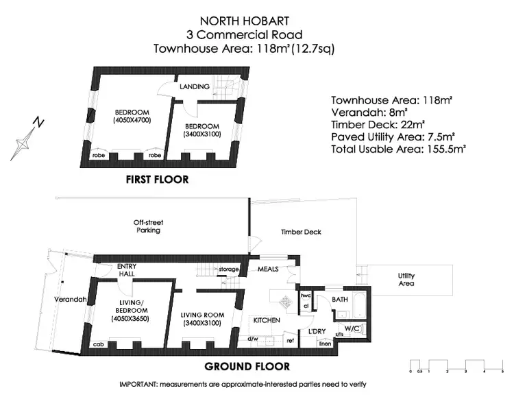 Floorplan of Homely house listing, 3 Commercial Road, North Hobart TAS 7000