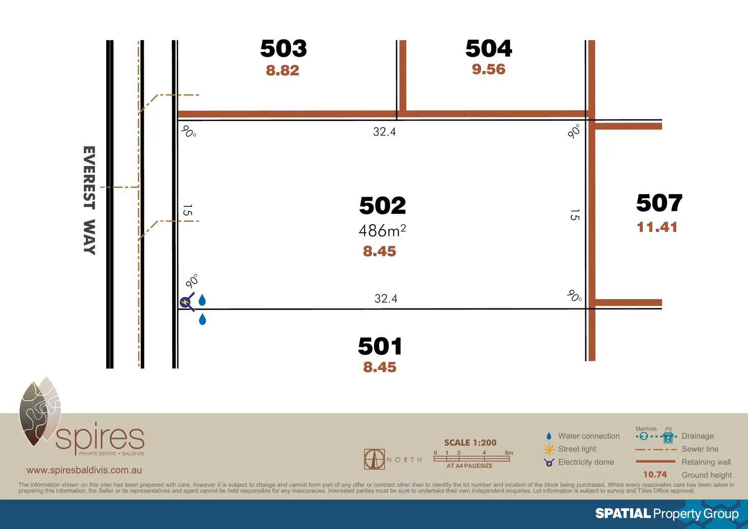 Floorplan of Homely land listing, Lot 502 Everest Way, Baldivis WA 6171