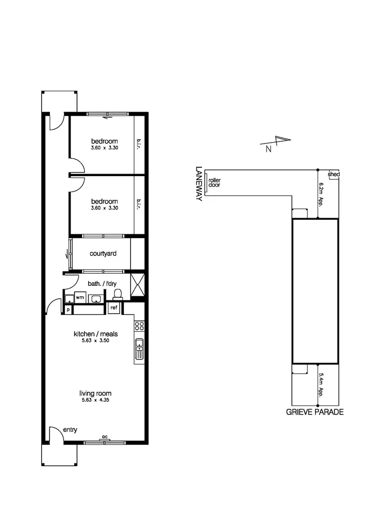 Floorplan of Homely unit listing, 3/133 Grieve, Altona VIC 3018