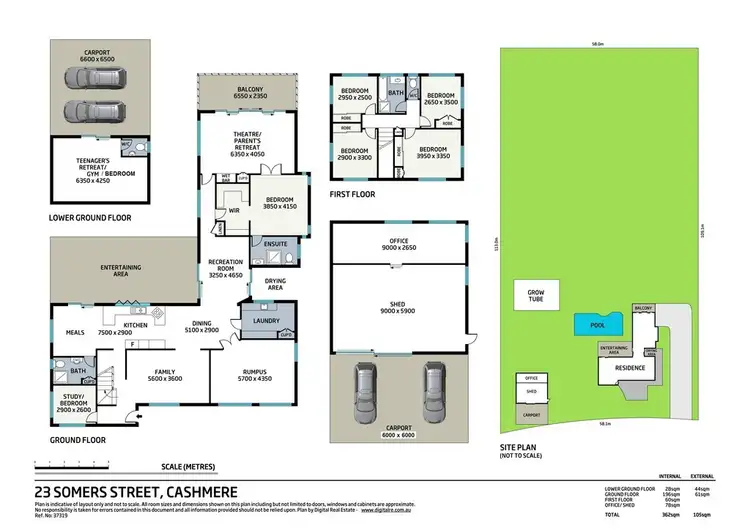 Floorplan of Homely rural property listing, 23 Somers St, Cashmere QLD 4500