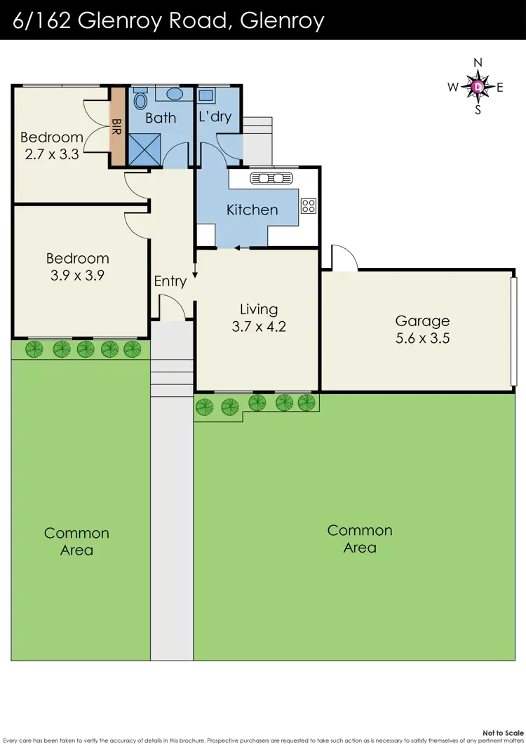 Floorplan of Homely unit listing, 6/162 Glenroy Road, Glenroy VIC 3046