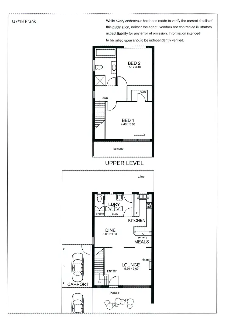 Floorplan of Homely townhouse listing, Unit 7 / 18 Frank Street, Newton SA 5074