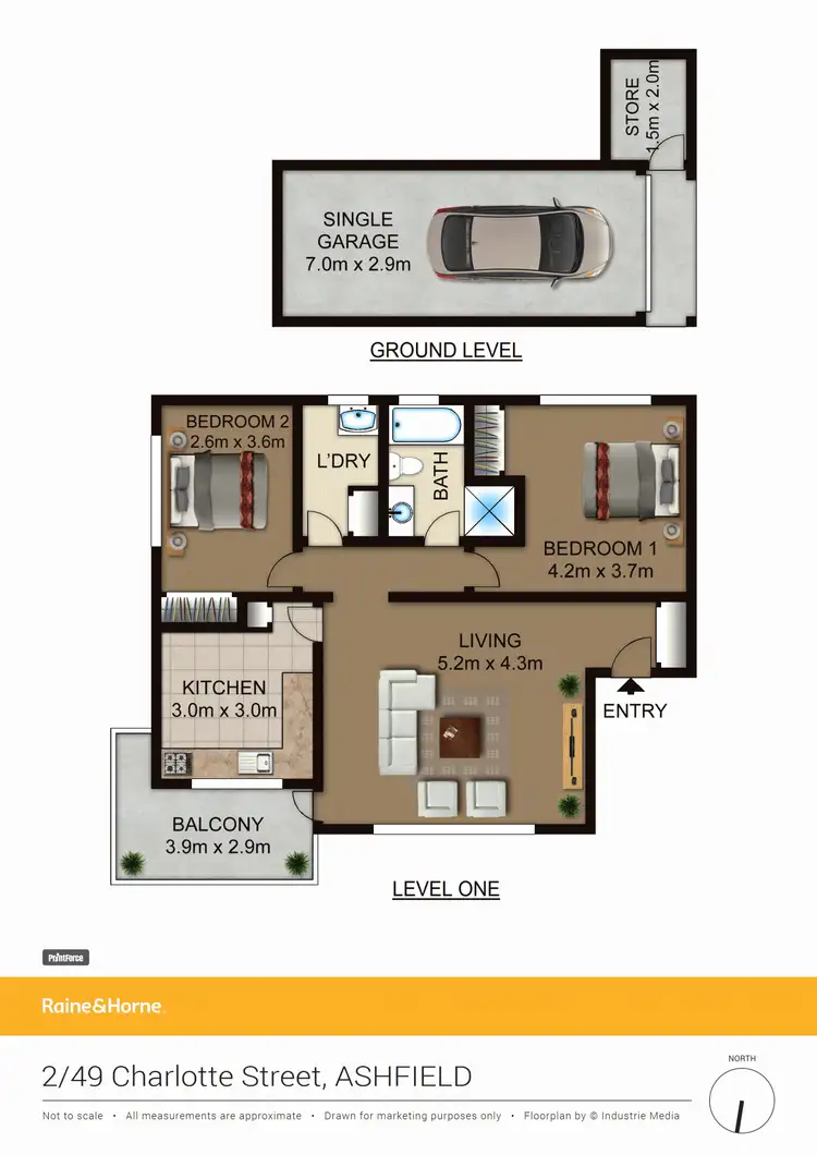 Floorplan of Homely house listing, 2/49 Charlotte Street, Ashfield NSW 2131