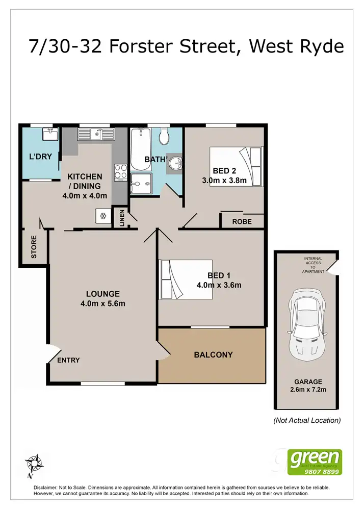 Floorplan of Homely unit listing, 7/32 Forster Street, West Ryde NSW 2114