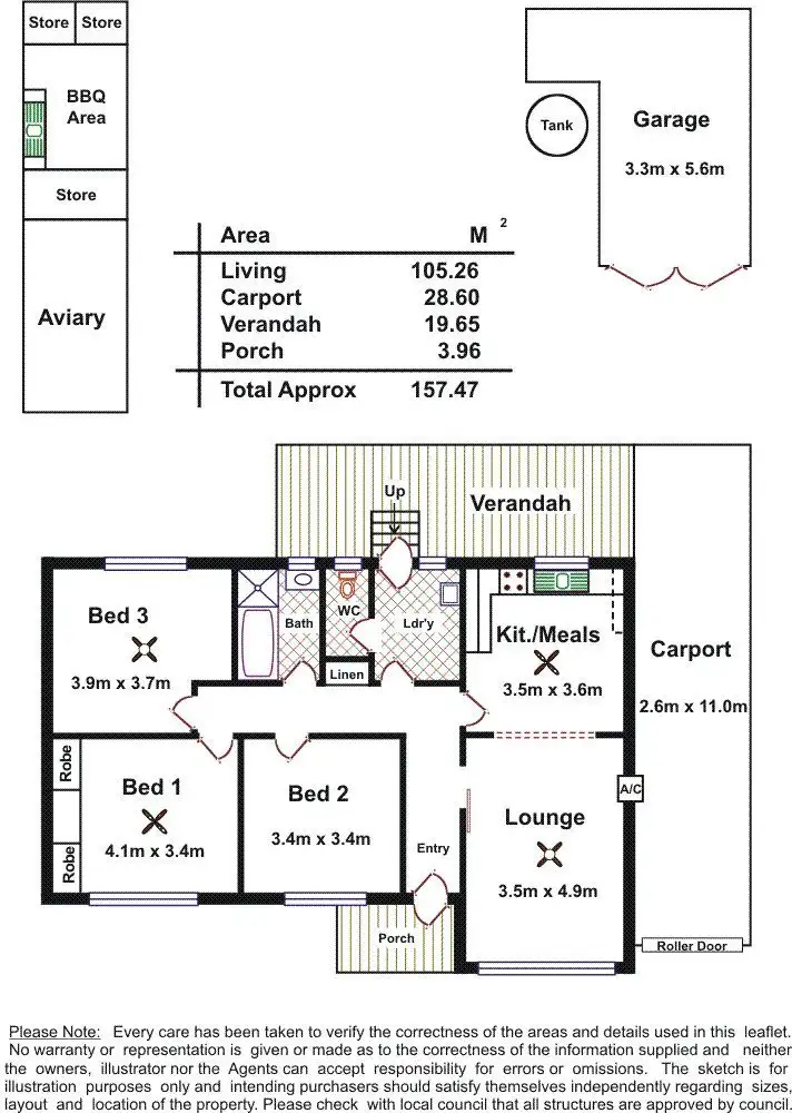 Floorplan of Homely house listing, 25 Kerrison Avenue, Ridgehaven SA 5097