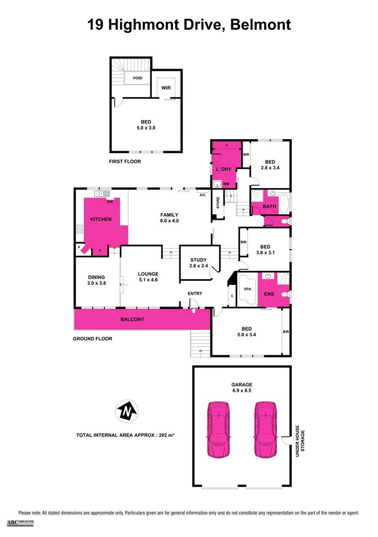 Floorplan of Homely house listing, 19 Highmont Drive, Belmont VIC 3216