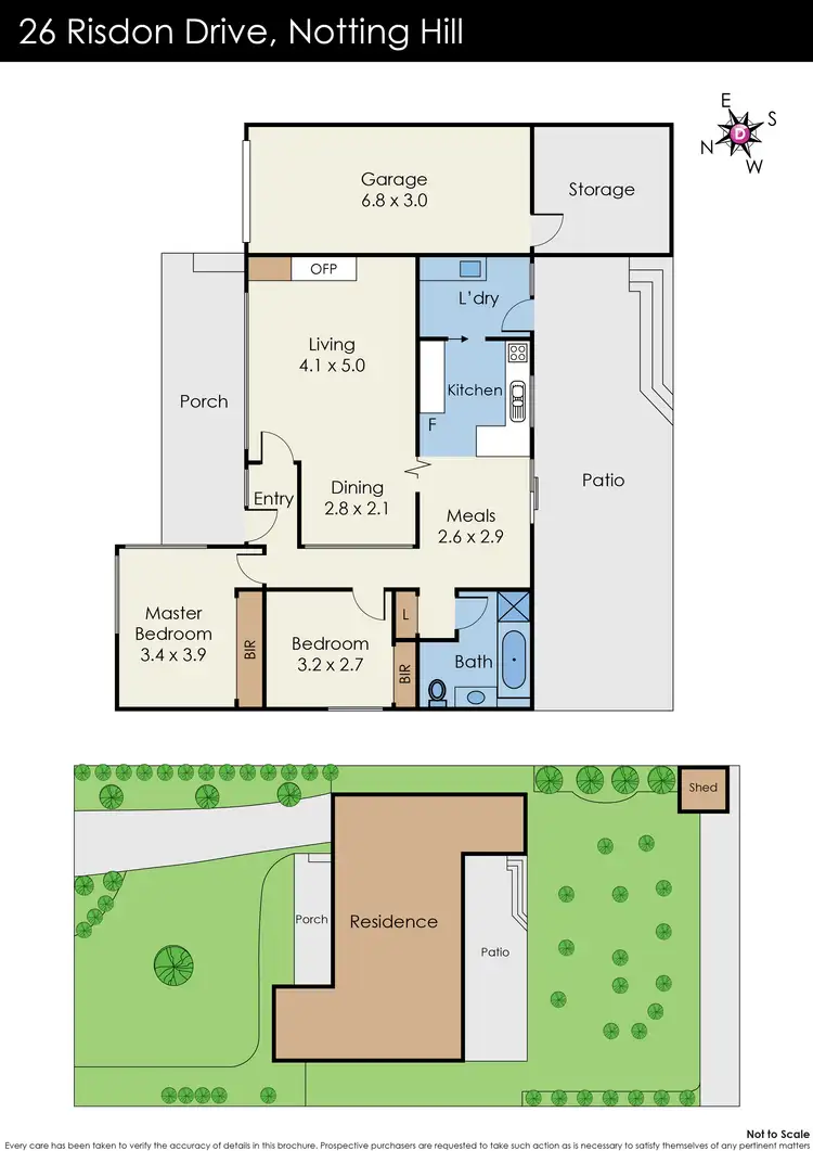 Floorplan of Homely house listing, 26 Risdon Drive, Notting Hill VIC 3168