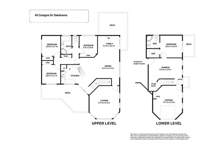 Floorplan of Homely house listing, 49 Cologne Drive, Oakdowns TAS 7019