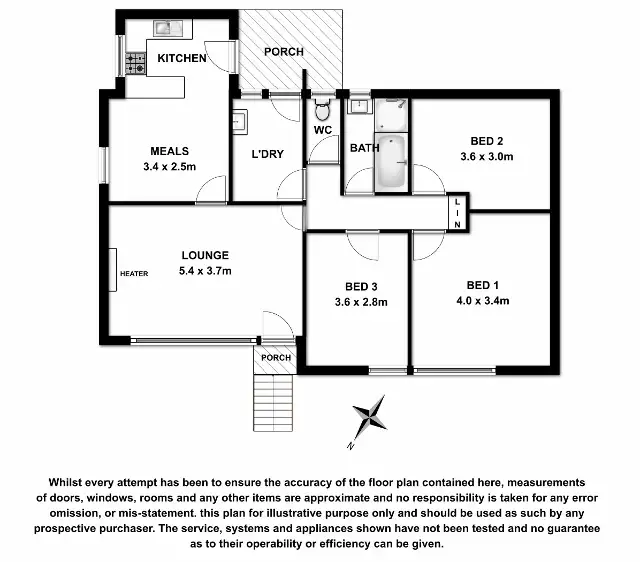 Floorplan of Homely house listing, 88 Acacia Street, Mount Gambier SA 5290