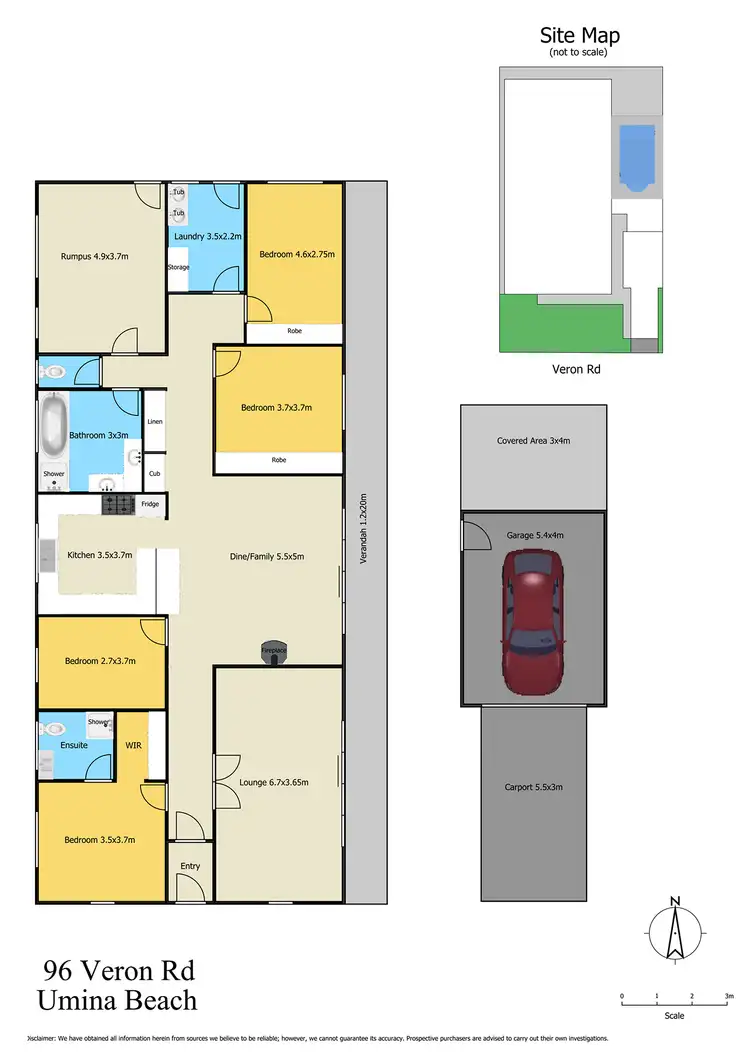Floorplan of Homely house listing, 96 Veron Road, Umina Beach NSW 2257