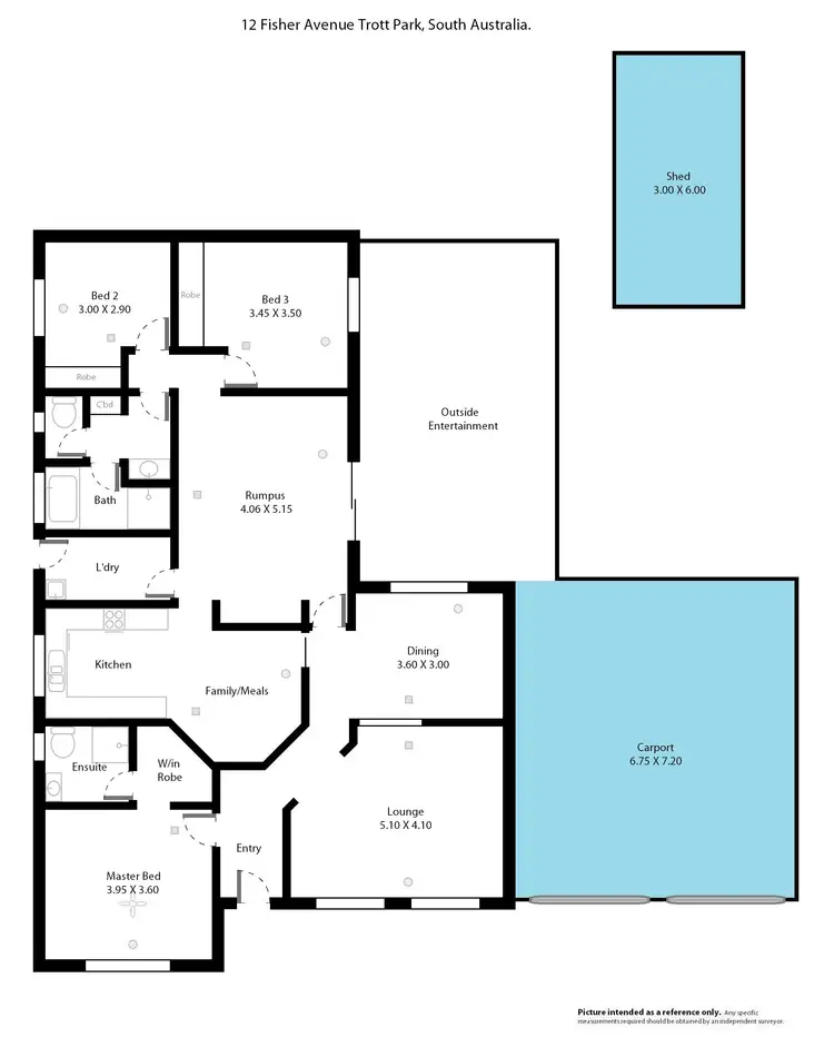 Floorplan of Homely house listing, 12 Fisher Avenue, Trott Park SA 5158