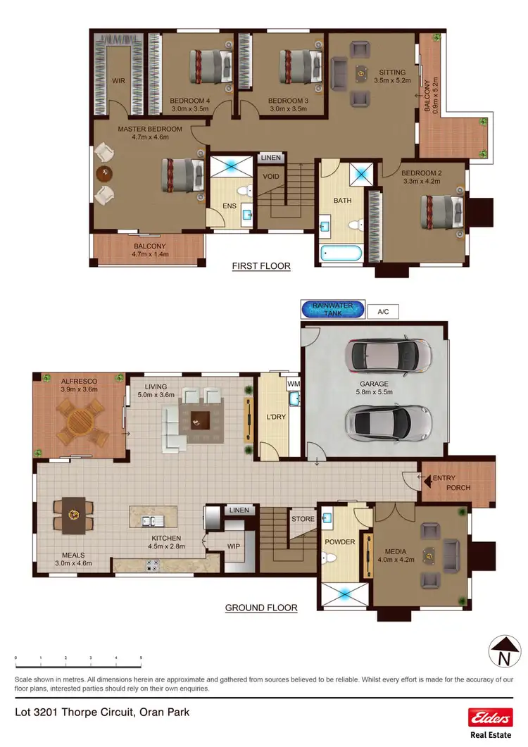 Floorplan of Homely house listing, 43 Thorpe Circuit, Oran Park NSW 2570