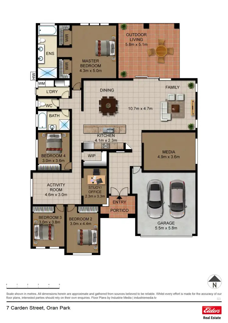 Floorplan of Homely house listing, 7 Carden Street, Oran Park NSW 2570