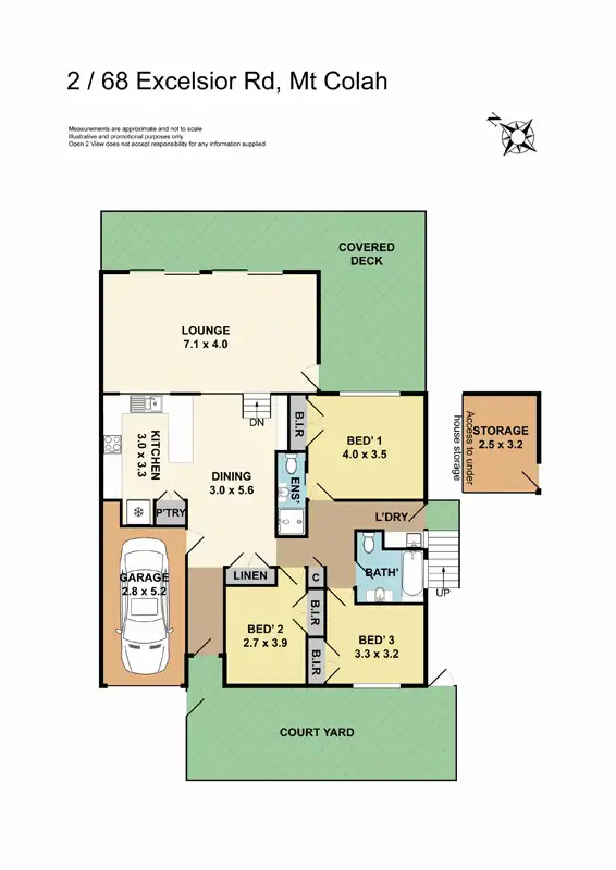 Floorplan of Homely house listing, 2/68 Excelsior Road, Mount Colah NSW 2079