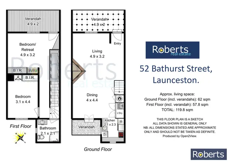 Floorplan of Homely house listing, 52 Bathurst Street, Launceston TAS 7250