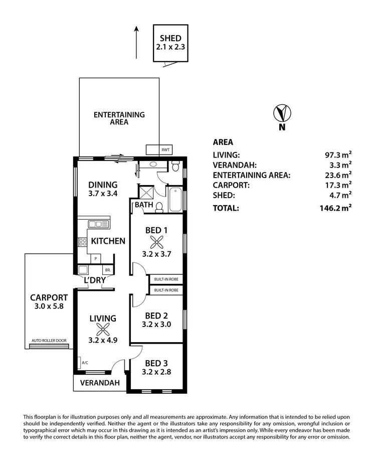 Floorplan of Homely house listing, 2/24 Jacaranda Drive, Woodside SA 5244