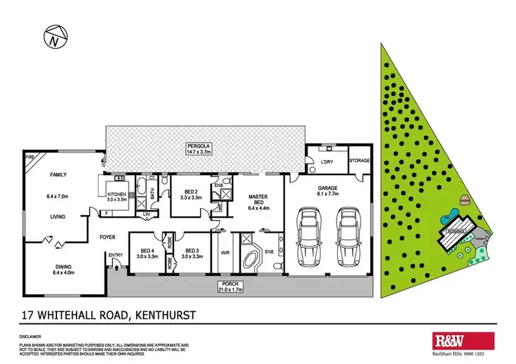 Floorplan of Homely house listing, 17 Whitehall Road, Kenthurst NSW 2156