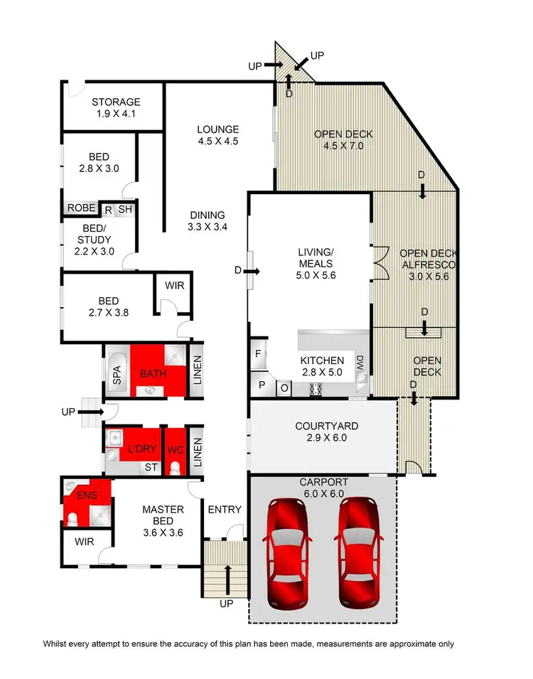 Floorplan of Homely house listing, 5 Jasmin Court, Waurn Ponds VIC 3216