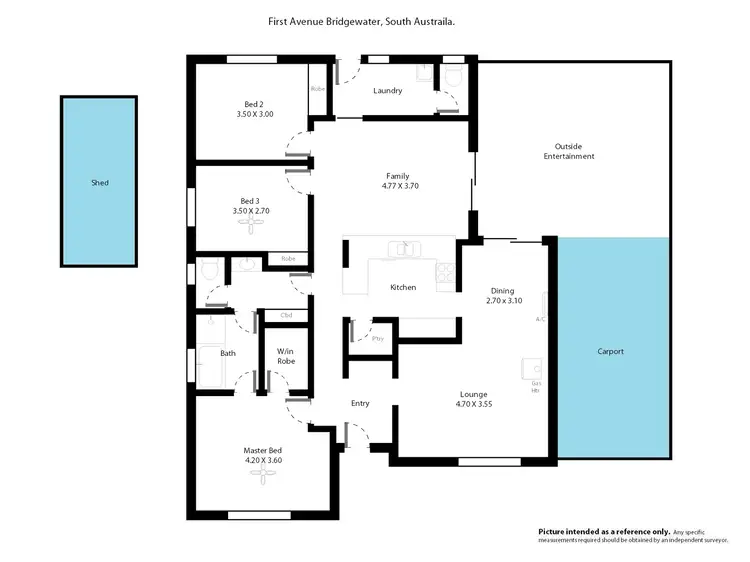 Floorplan of Homely house listing, 22 First Avenue, Bridgewater SA 5155