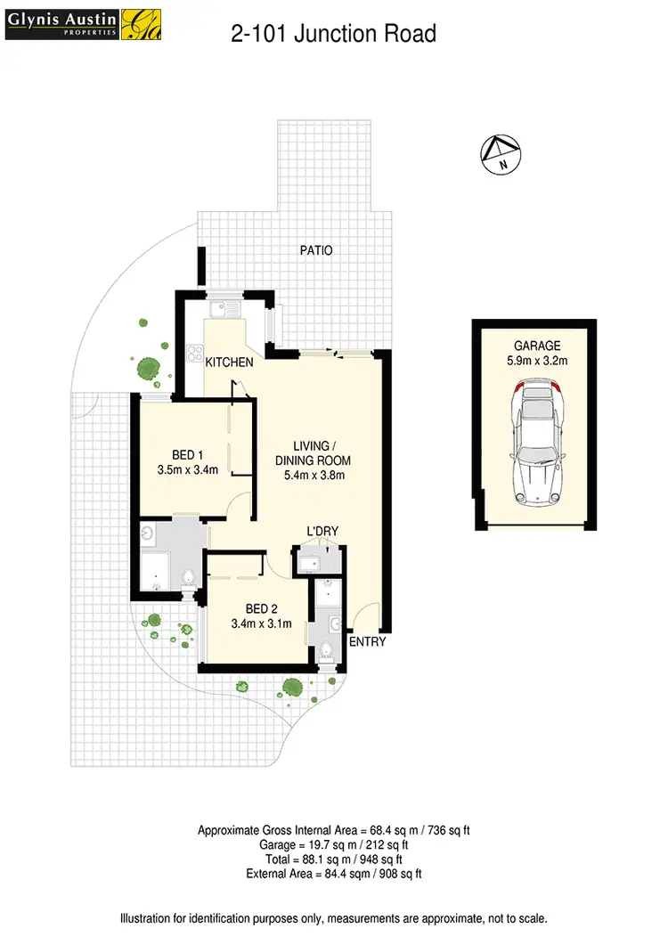 Floorplan of Homely apartment listing, 2/101 Junction Road, Clayfield QLD 4011