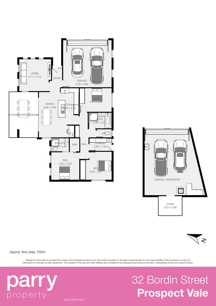 Floorplan of Homely house listing, 32 Bordin Street, Prospect Vale TAS 7250
