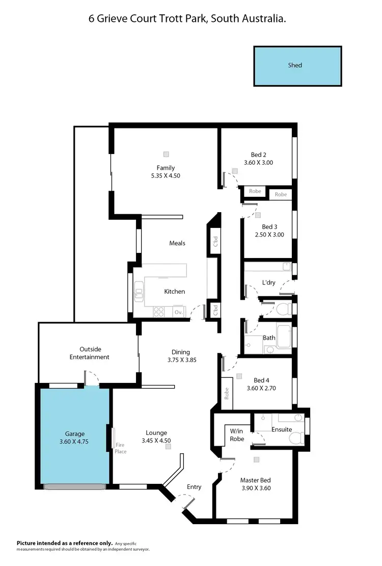 Floorplan of Homely house listing, 6 Grieve Court, Trott Park SA 5158