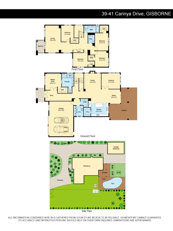 Floorplan of Homely house listing, 39-41 Carinya Drive, Gisborne VIC 3437