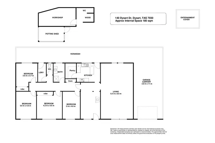 Floorplan of Homely house listing, 140 Dysart Drive, Dysart TAS 7030