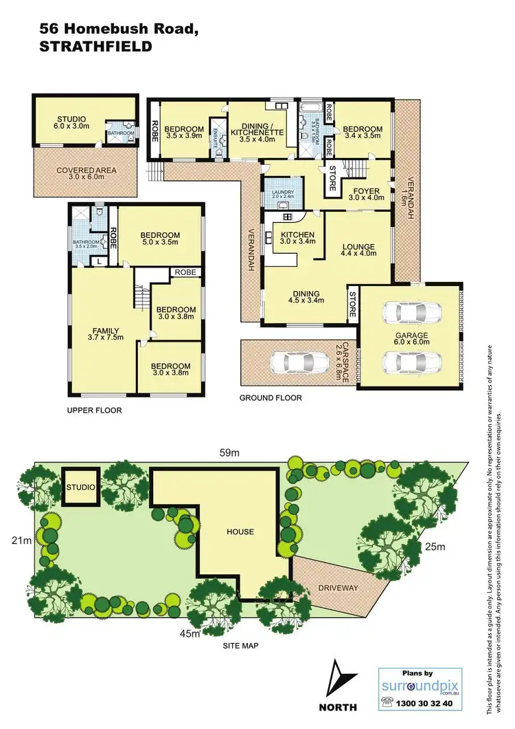 Floorplan of Homely house listing, 56 HOMEBUSH RD, Strathfield NSW 2135
