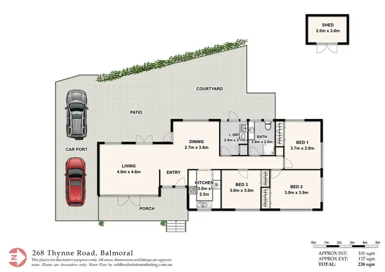 Floorplan of Homely house listing, 268 Thynne Road, Balmoral QLD 4171